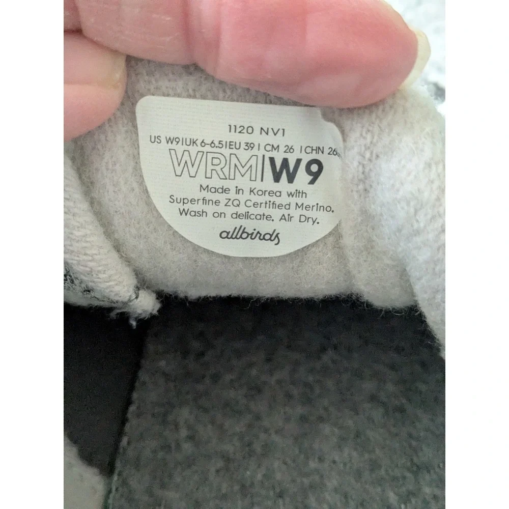Allbirds WRMIW9 Women's Wool Sneakers‎ Size 9 Light Grey Lace Up Comfort